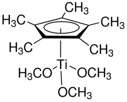Trimethoxy(pentamethylcyclopentadienyl)titanium(IV) Chemical Structure